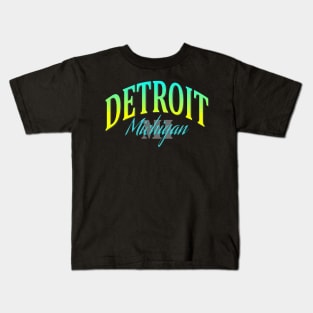 City Pride: Detroit, Michigan Kids T-Shirt